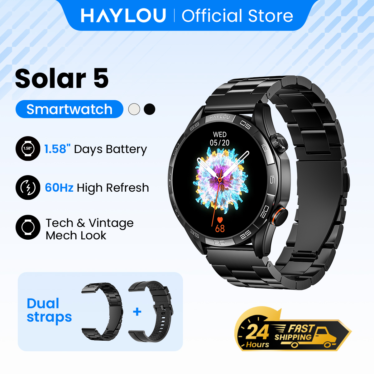 Smartwatch Instagram - HAYLOU Solar 5 Voice Calling Smartwatch