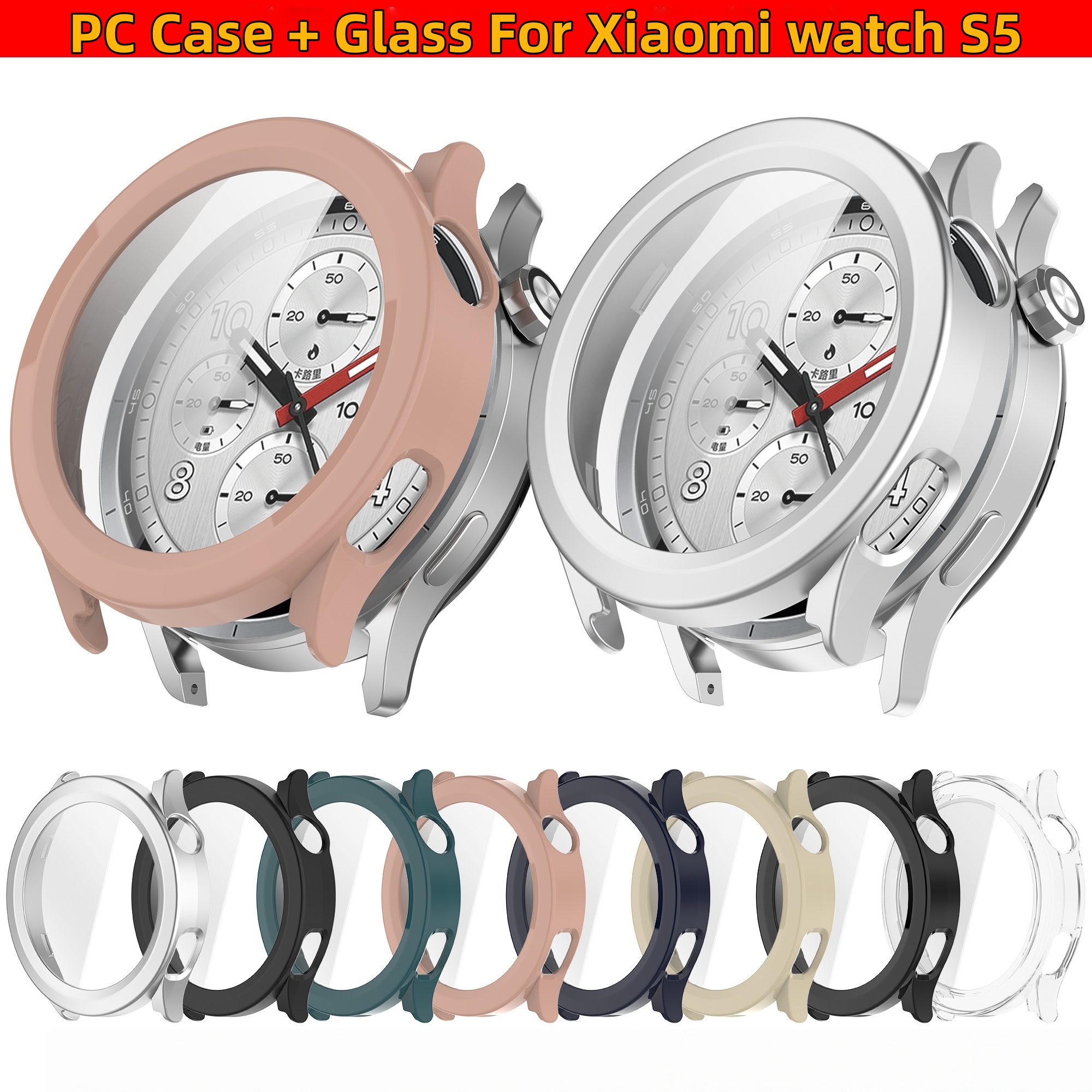 Xiaomi Smartwatch S4 Accessories - PC Case + Glass Protector For