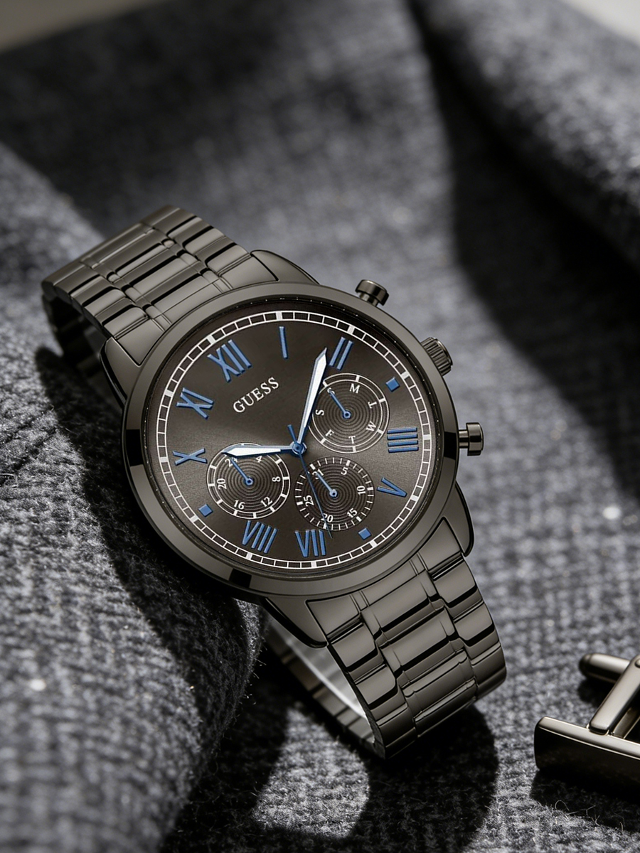 Smartwatch Guess - GUESS Men's Multifunction Business Watch Gunmetal