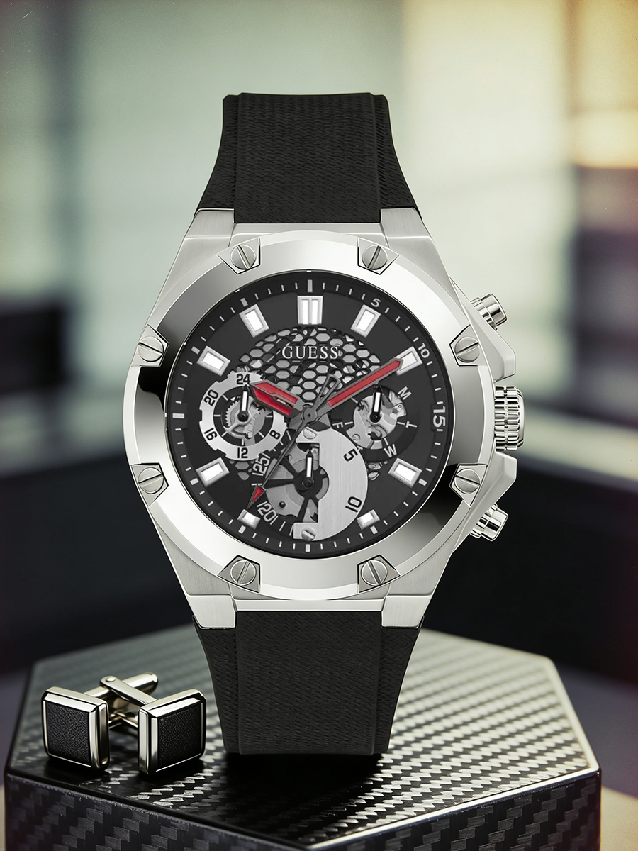 Smartwatch Guess - GUESS GW0334G1 Male Chronograph Watch Skeleton