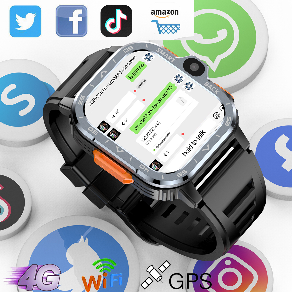 Smartwatch Id - VWAR Rugged 4G Smart Watch 2.03