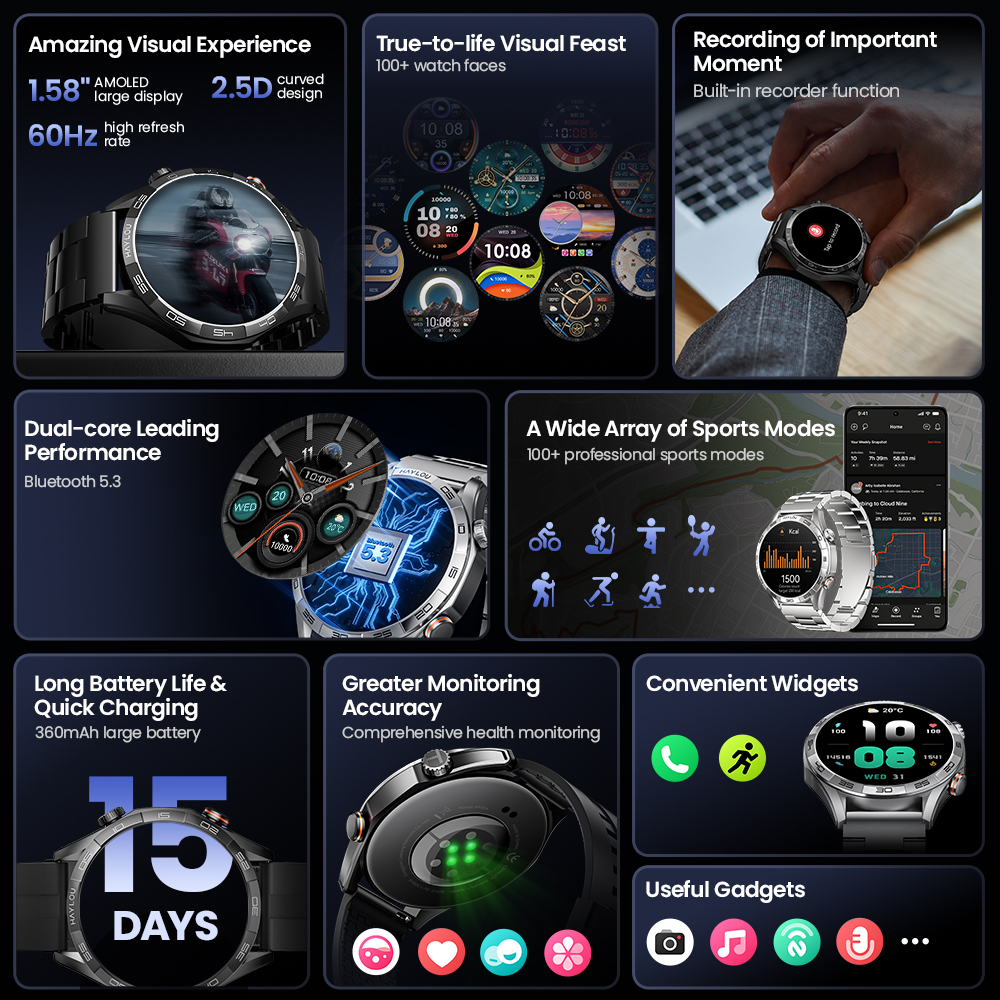 HAYLOU Solar 5 Voice Calling S - Smartwatch Instagram 리뷰 및 가격