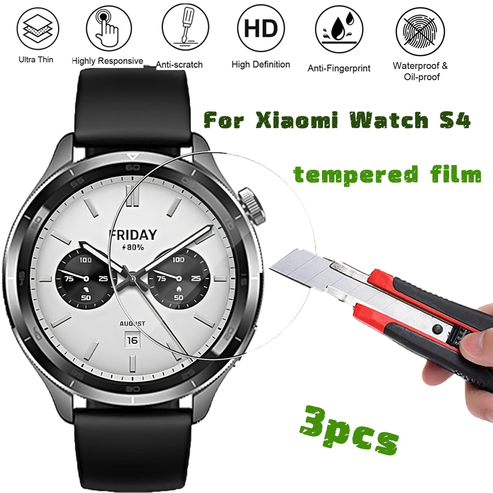 3PCS Tempered Glass Smartwatch - Xiaomi Smartwatch S4 Accessories 리뷰 및 가격