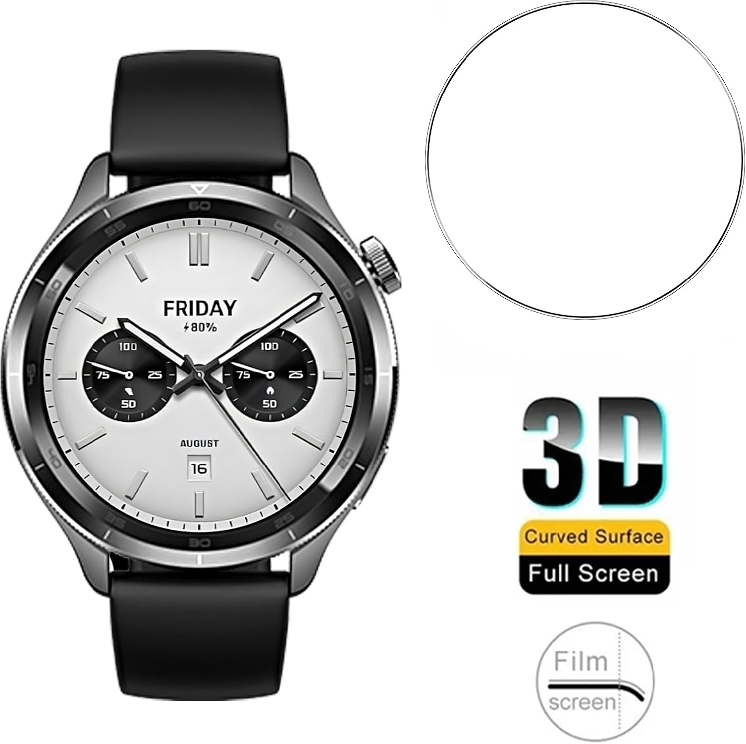 3PCS Tempered Glass Smartwatch - Xiaomi Smartwatch S4 Accessories 리뷰 및 가격