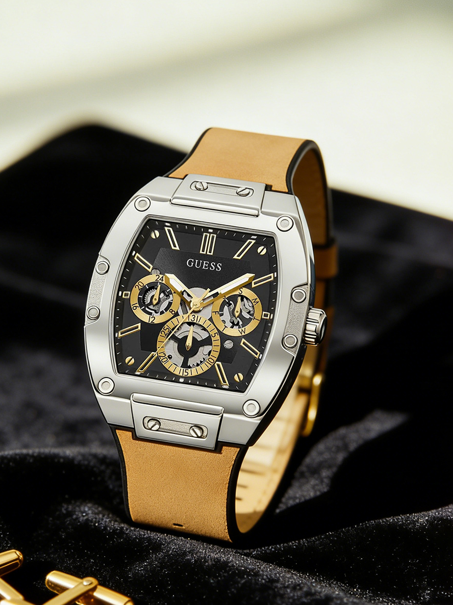 GUESS Men's Tonneau Watch Blac - Smartwatch Guess 리뷰 및 가격