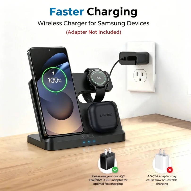 3 in 1 Fast Wireless Charger F - Watch Charger Cable 리뷰 및 가격