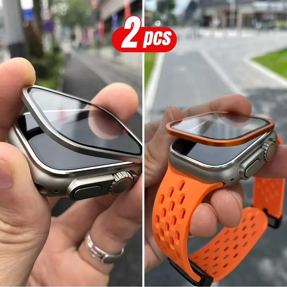 2PCS Titanium Metal Frame for  - Smartwatch Straps & Accessories 리뷰 및 가격