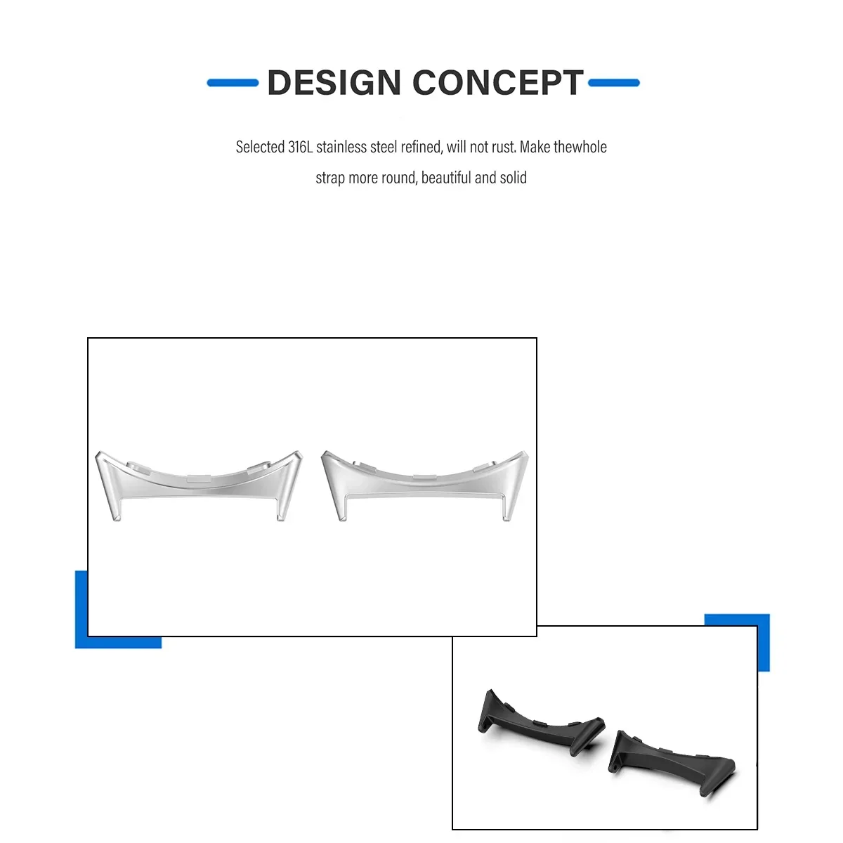 2pcs Watch Strap Connector Ada - Smartwatch Straps & Accessories 리뷰 및 가격