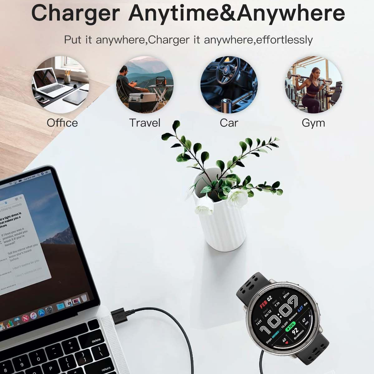 Charging Base For Amazfit Acti - Amazfit Smartwatch Accessories 리뷰 및 가격