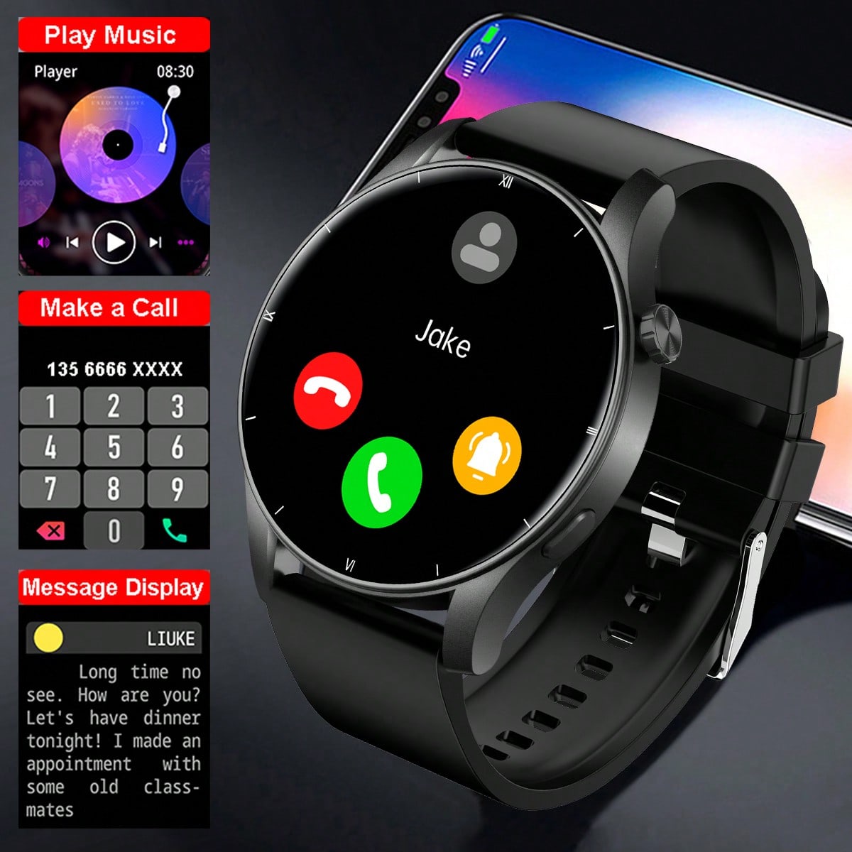 1.39 Inch Unisex Smart Watch 3 - Smartwatch Custom 리뷰 및 가격