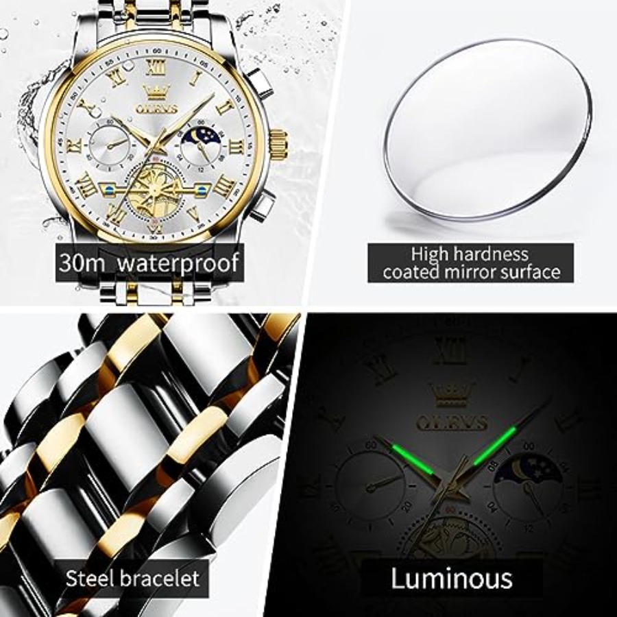 OLEVS Watches Men Waterproof L - Smartwatch Face 리뷰 및 가격