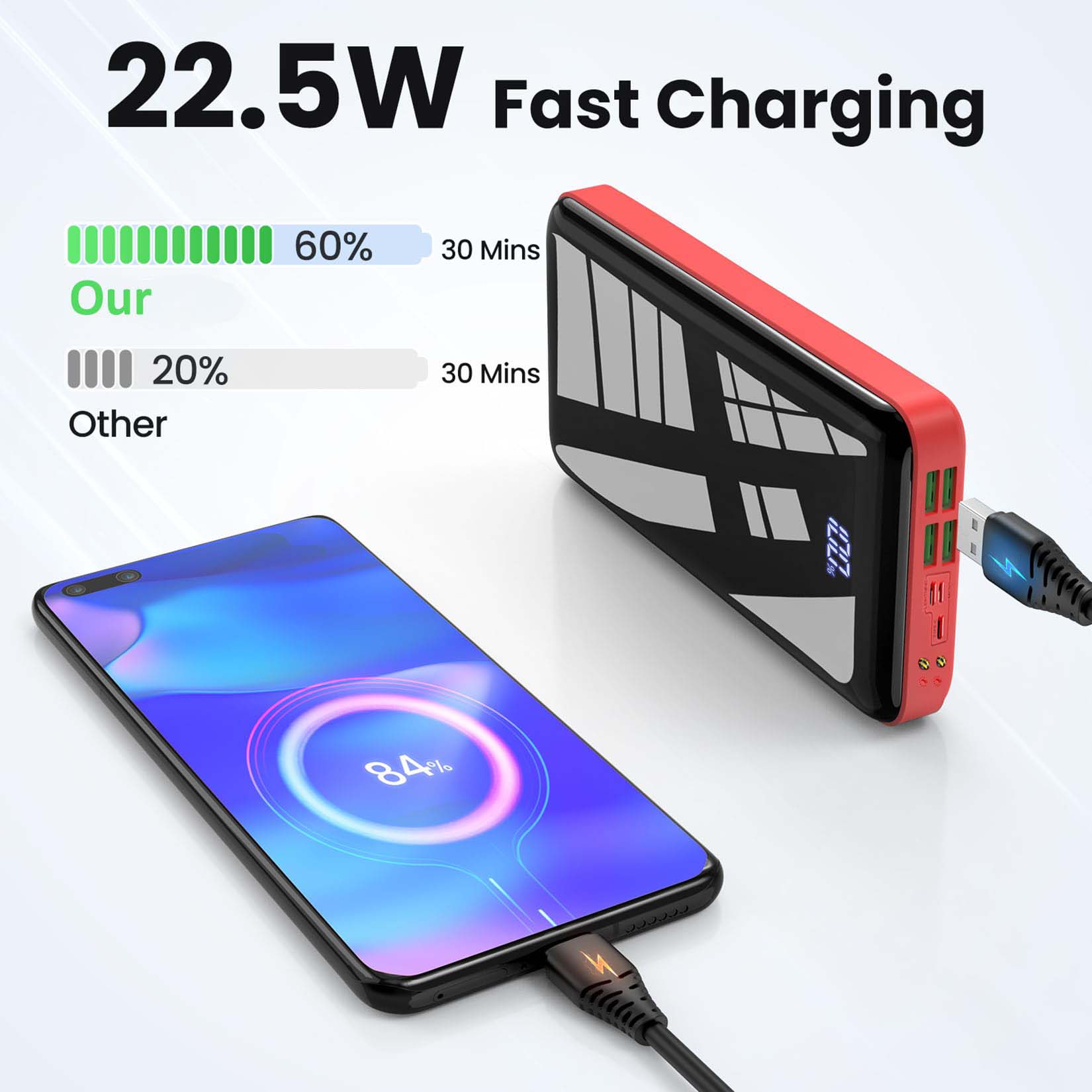 Portable Charger 30000mah Powe - Watch Charger Cable 리뷰 및 가격
