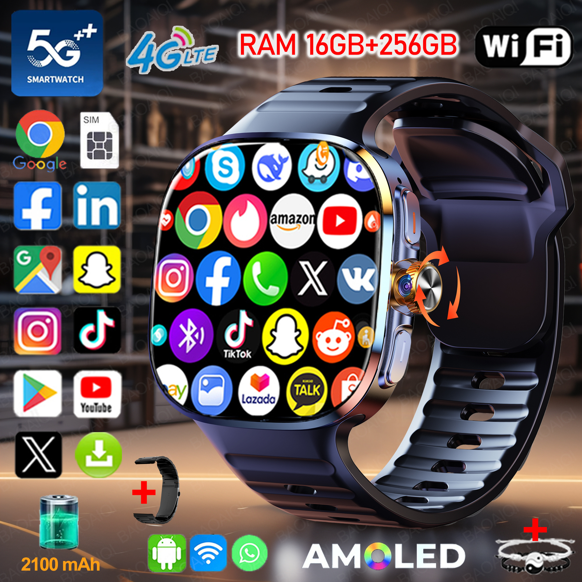 New Large Screen Smartwatch 4G - Smartwatch Id 리뷰 및 가격