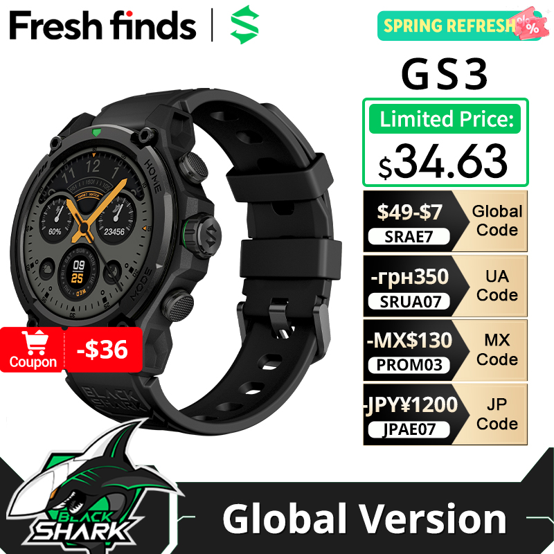 [World Premiere]Blackshark GS3 - Smartwatch Face 리뷰 및 가격