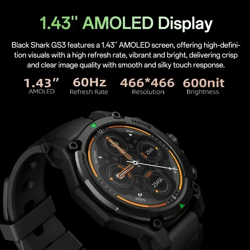 [World Premiere]Blackshark GS3 - Smartwatch Face 리뷰 및 가격