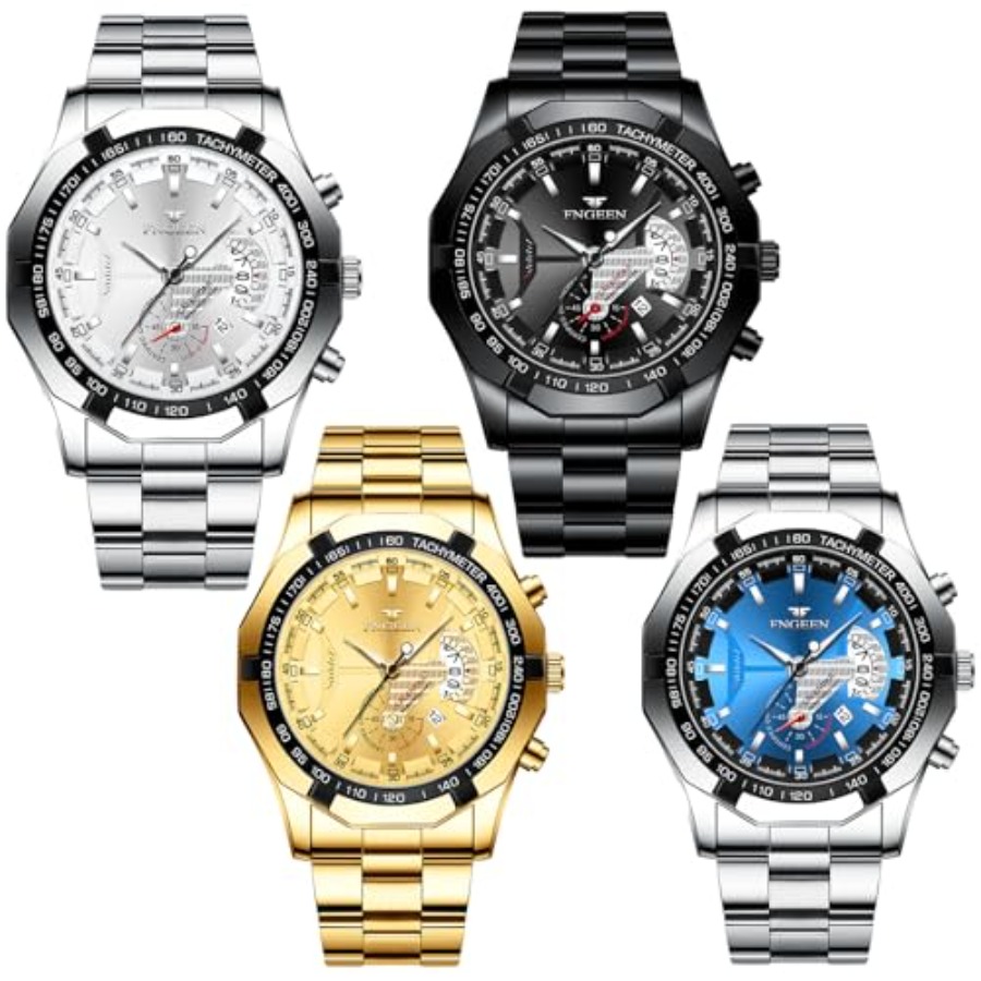 4 Pack Men's Stainless Steel W - Smartwatch Face 리뷰 및 가격