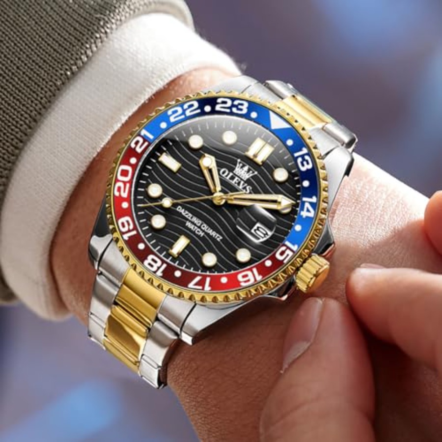 OLEVS Watch Men Luxury Big Fac - Smartwatch Face 리뷰 및 가격