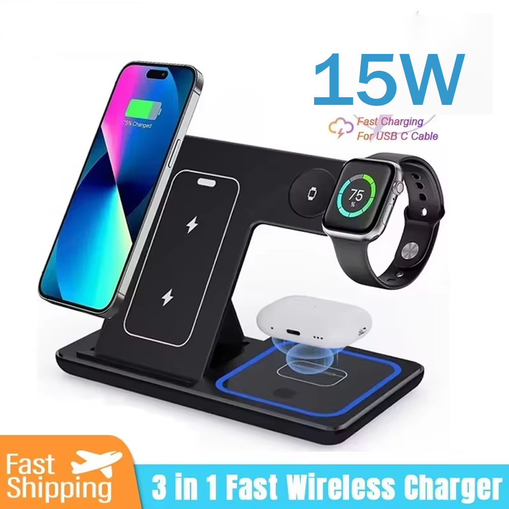 15W 3 in 1 Wireless Charger St - Watch Charger Cable 리뷰 및 가격