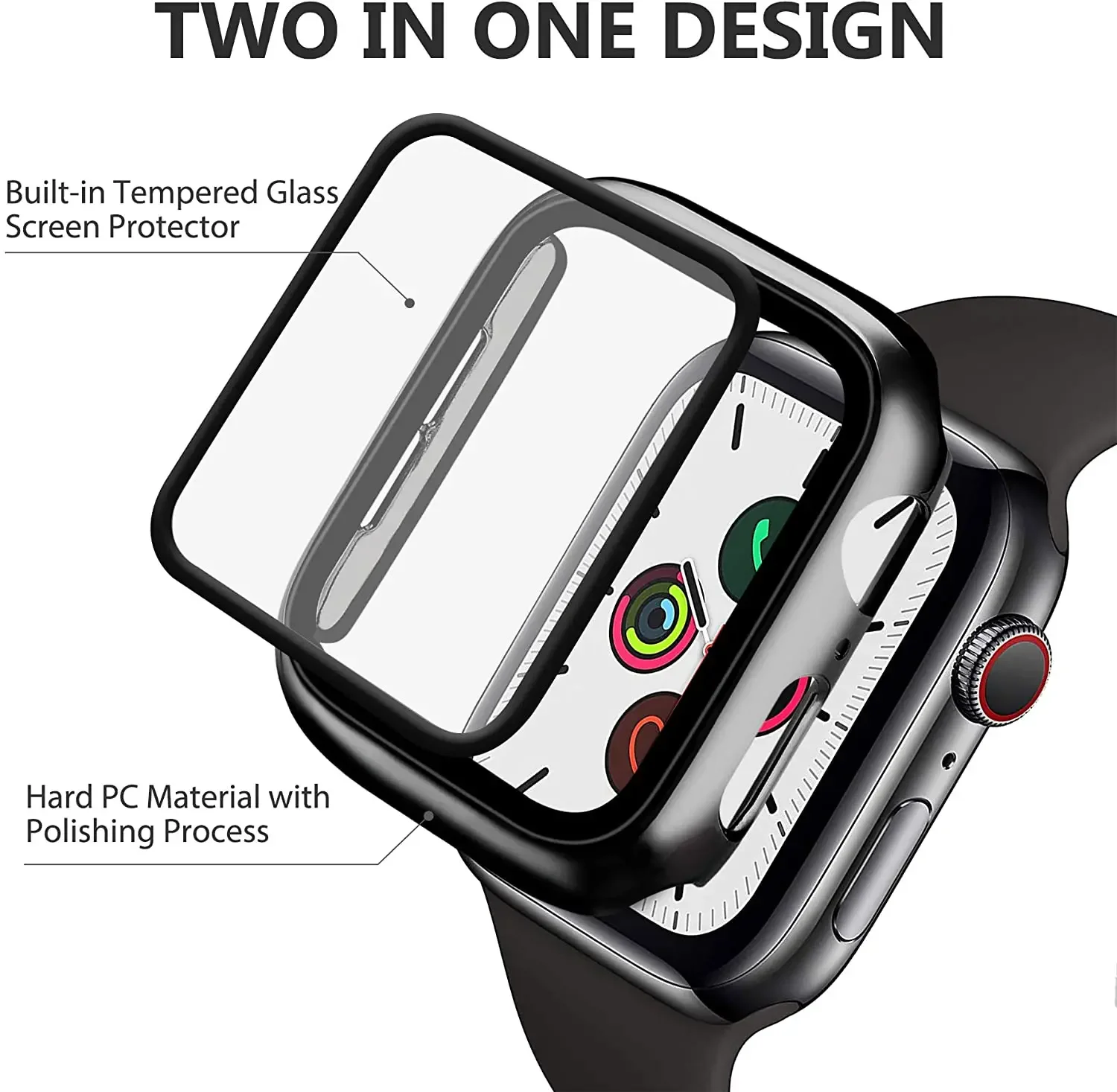 Tempered Glass+cover For Apple - Smartwatch Icon 리뷰 및 가격