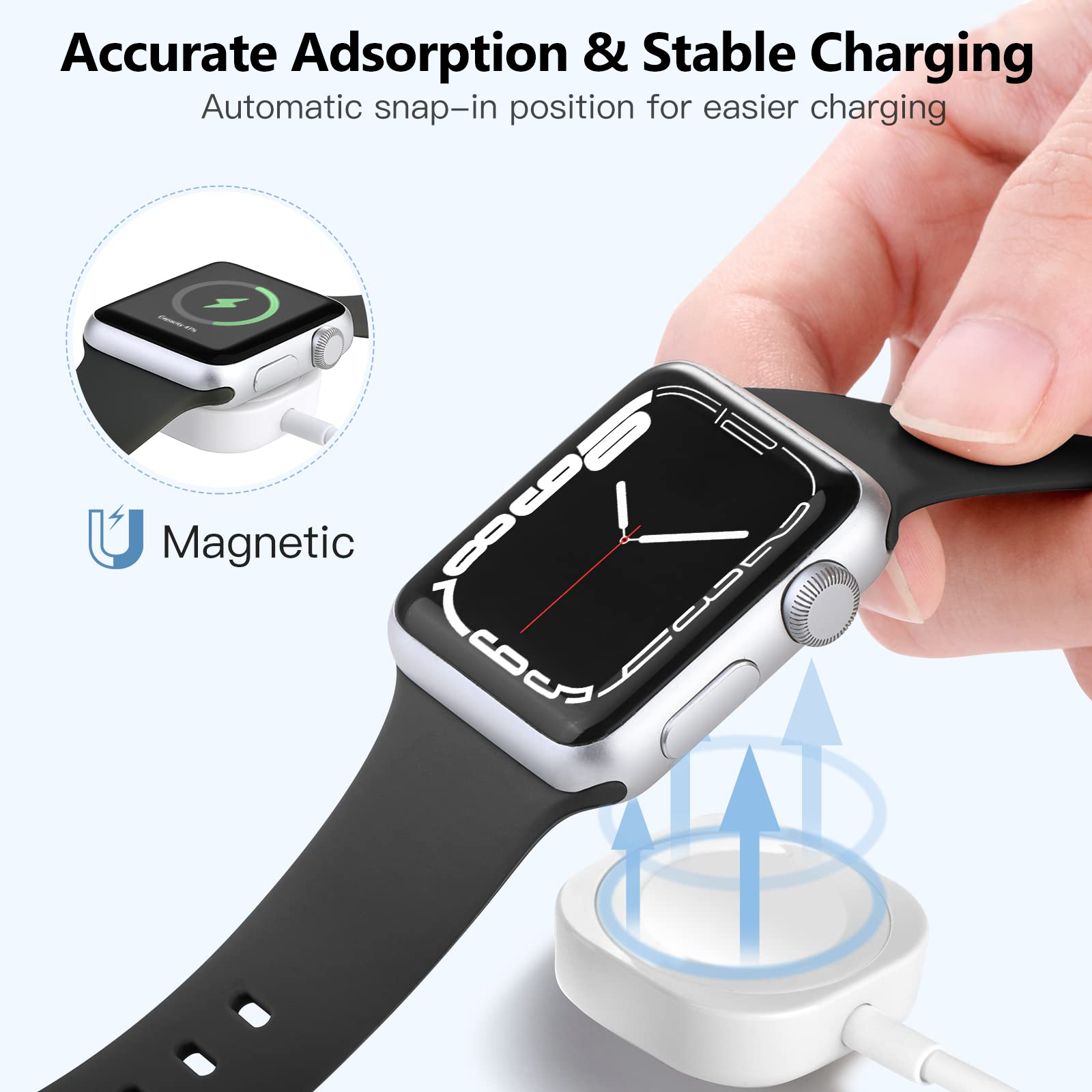 2 in 1 Magnetic Wireless USB A - Watch Charger Cable 리뷰 및 가격