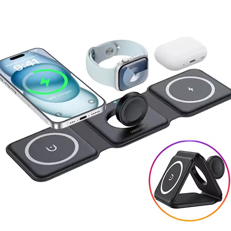 3-in-1 Magnetic Folding Wirele - Watch Charger Cable 리뷰 및 가격