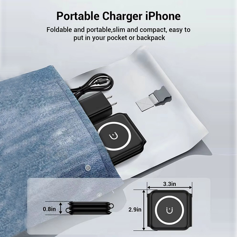 3-in-1 Magnetic Folding Wirele - Watch Charger Cable 리뷰 및 가격