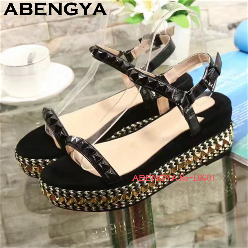 Classic Fashion Thick Sole Pla - Leather Classic Strap 리뷰 및 가격