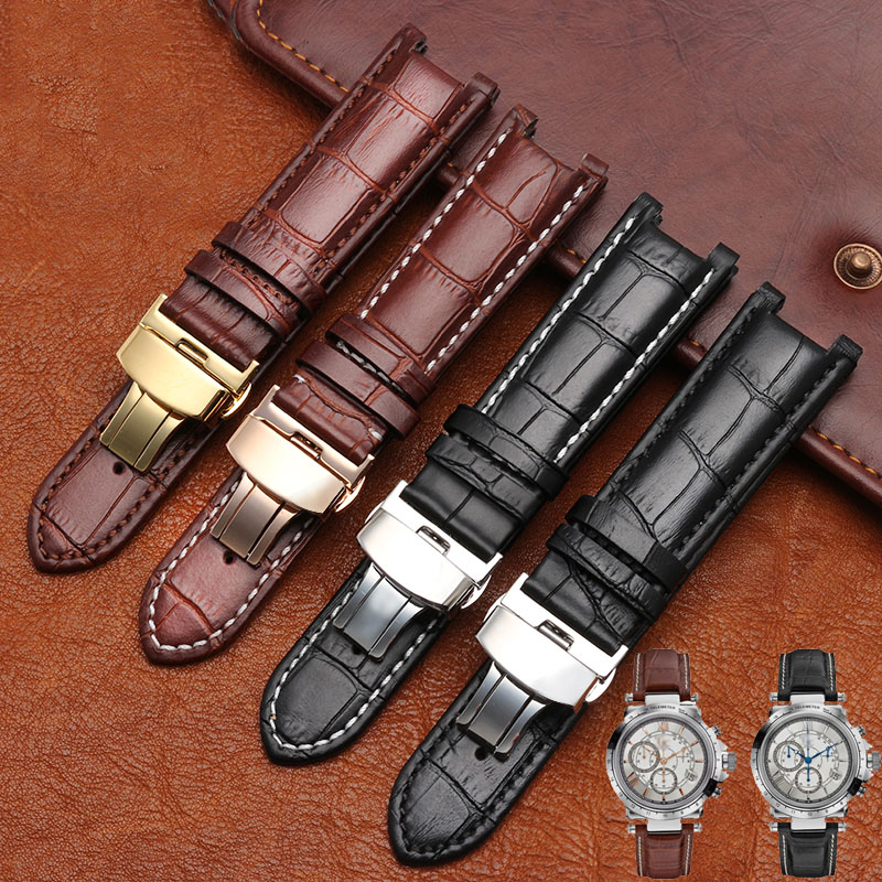 Notched Leather Watch strap 20 - Smartwatch Guess 리뷰 및 가격
