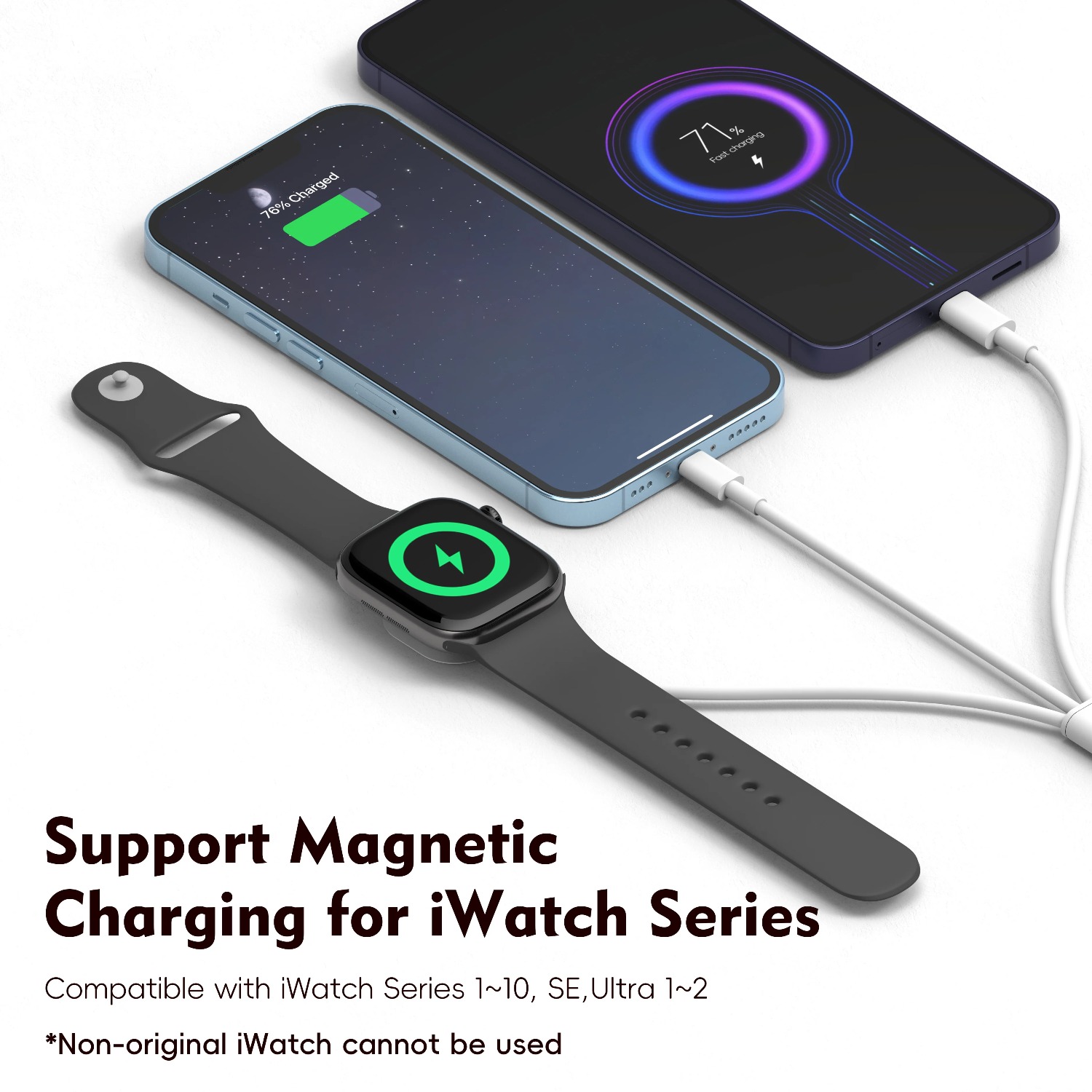 3 in 1  Magnetic Watch Charger - Watch Charger Cable 리뷰 및 가격