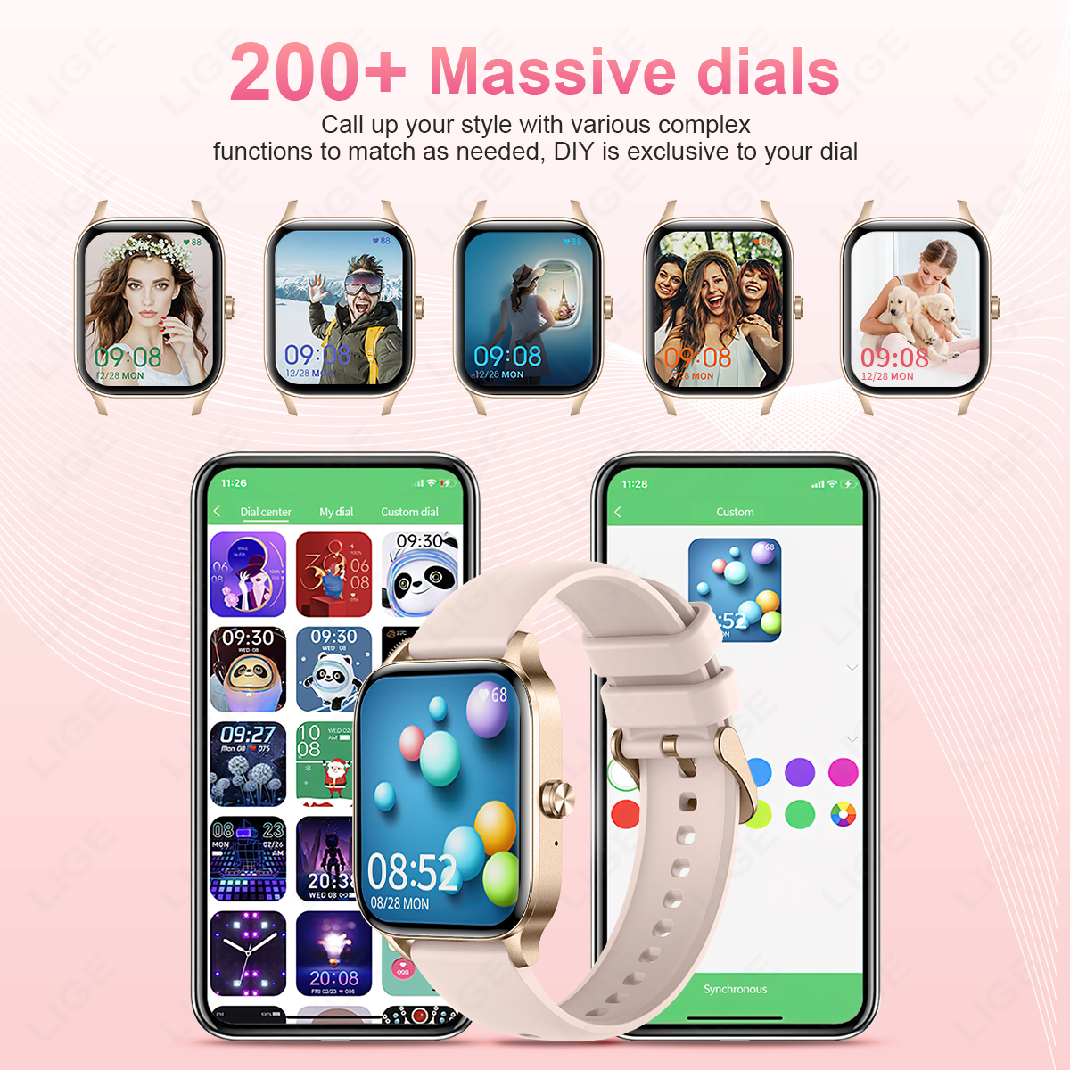 LIGE Fashion Smart Watch Women - Smartwatch Instagram 리뷰 및 가격