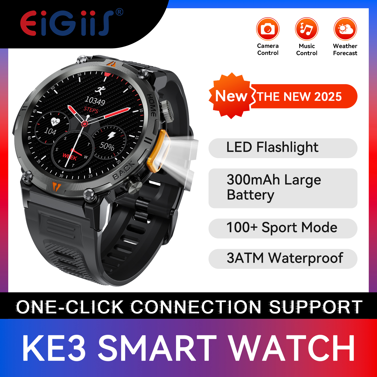 EIGIIS KE3 Bluetooth Call Smar - Smartwatch Face 리뷰 및 가격