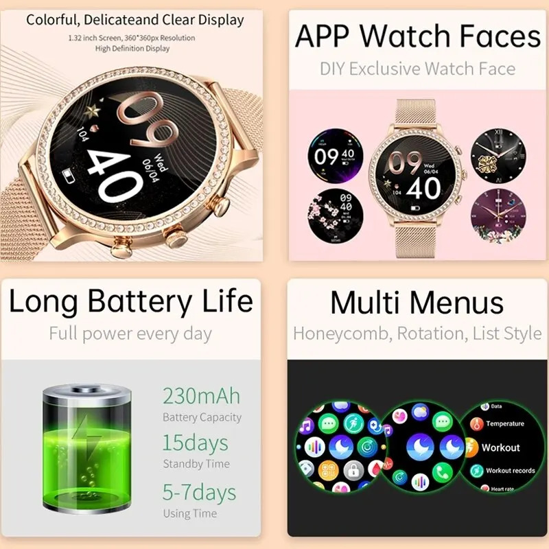 Fashion Ladies Smart Watch Voi - Smartwatch Face 리뷰 및 가격
