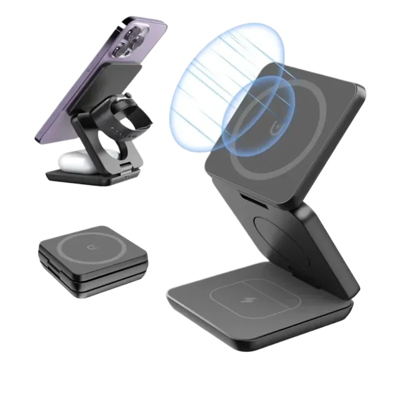 3 in 1 Foldable Magnetic Wirel - Watch Charger Cable 리뷰 및 가격