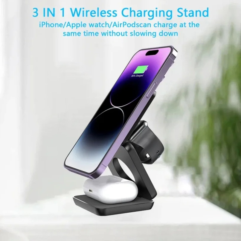 3 in 1 Foldable Magnetic Wirel - Watch Charger Cable 리뷰 및 가격