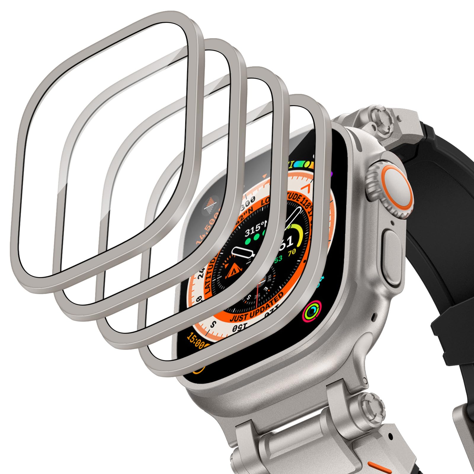 Aluminium Alloy Case+Tempered  - Smartwatch Straps & Accessories 리뷰 및 가격