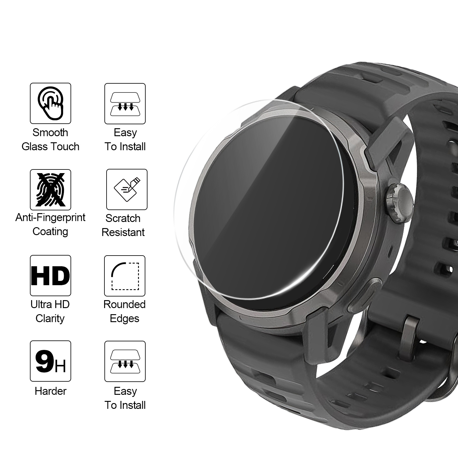 2Pcs Watch Protectors for Coro - Watch Face Protector 리뷰 및 가격
