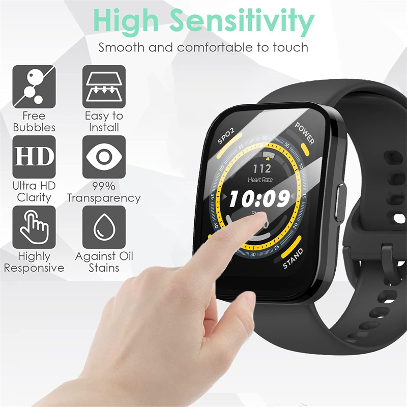 1-5Pcs Screen Protector For Am - Amazfit Smartwatch Accessories 리뷰 및 가격