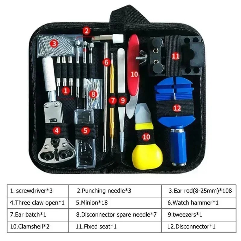 147Pcs Watchmaker Repair Tool  - Tool Kit Strap Change 리뷰 및 가격